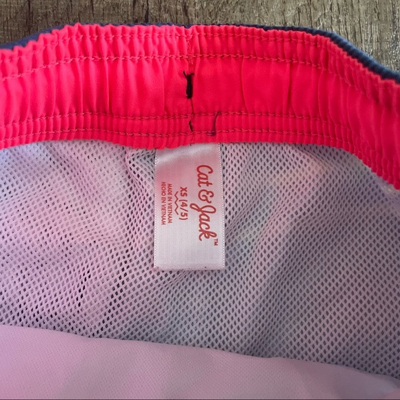 Cat & Jack Youth boys size 4-5 years XS swim trunks new without tags netted - Picture 2 of 6